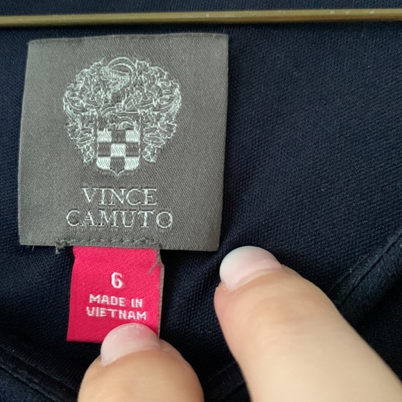 Navy Blue Vince Camuto Half Sleeve Mini Dress perfect for work - Picture 2 of 5